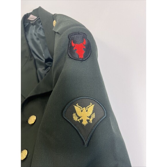 DeRossi & Son US Army Class A Dress Coat Jacket Green Men’s 41XL - Picture 5 of 16